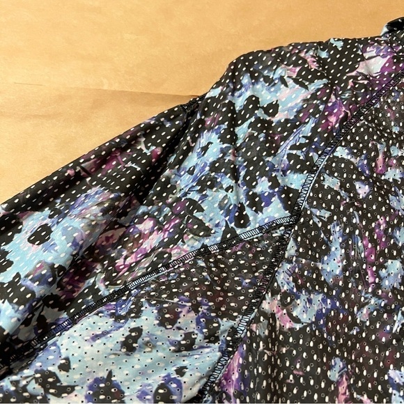 Lululemon | Back Pack It Jacket Floral Sport Tranquil Blue Zip Up Hoodie Size 8 - Picture 7 of 16